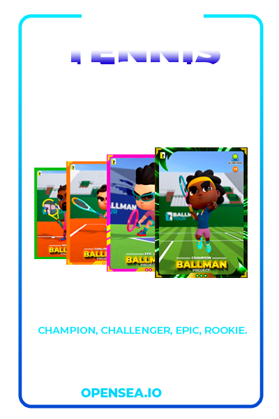 Ballman champion, challenger, epic and rookie are the new ballman players available since march 2023. Champions are the most powerful with 240 power points, Epic with 230 points, Challenger with 220 points and Rookie with 210 points.